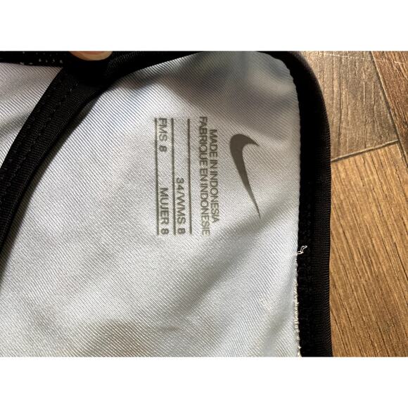 Nike Womens SZ 8 Black/White/Gray One Piece Swimsuit - Picture 6 of 8